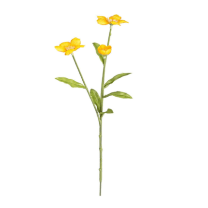 Τεχνητό λουλούδι κίτρινο Trilli 40εκ