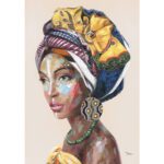 Πίνακας καμβάς γυναίκα Bahati 70x100εκ