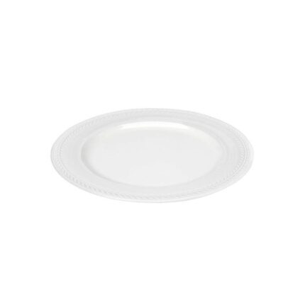 Chloe Πιάτο Γλυκού Κεραμικό Λευκό με Διάμετρο 20cm