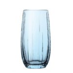 Linka Ποτήρι Νερού από Γυαλί Γαλάζιο 500ml 5x15cm
