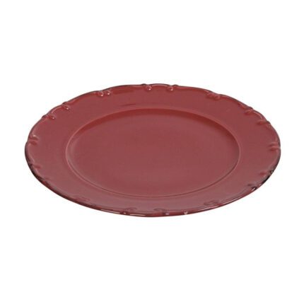 Liana Ρηχό Πιάτο από Πορσελάνη Κόκκινο με Διάμετρο 27cm