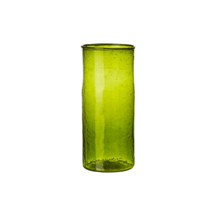 Violetta γυάλινο βάζο πράσινο 17εκ