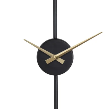 Ρολόι τοίχου μεταλλικο μαύρο 50x62εκ